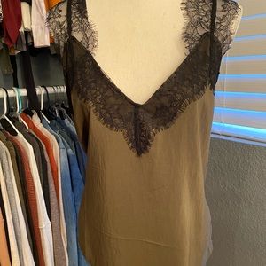 Love stitch tank with lace large